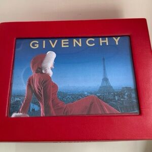 Givenchy Red Leather-Look Frame with Blue Eiffel Artwork Box